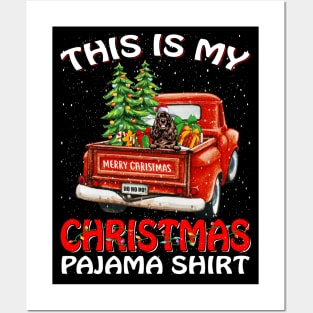 This Is My Christmas Pajama Shirt Cocker Spaniel Truck Tree Posters and Art